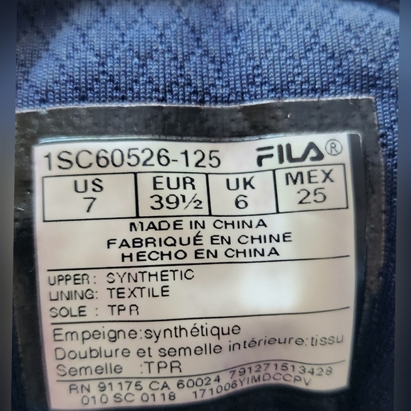 FILA MEN'S VULC 13 1SC60526-125 WHITE SNEAKERS SIZE 7 - Picture 5 of 6